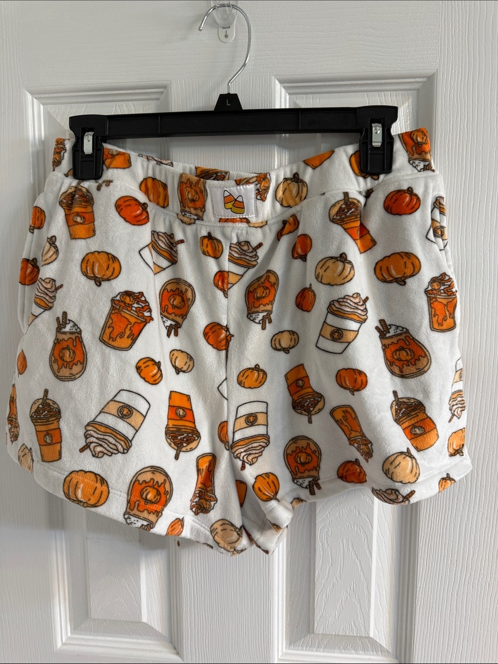 Cozy Pumpkin Spice Print Women's Lounge Shorts
